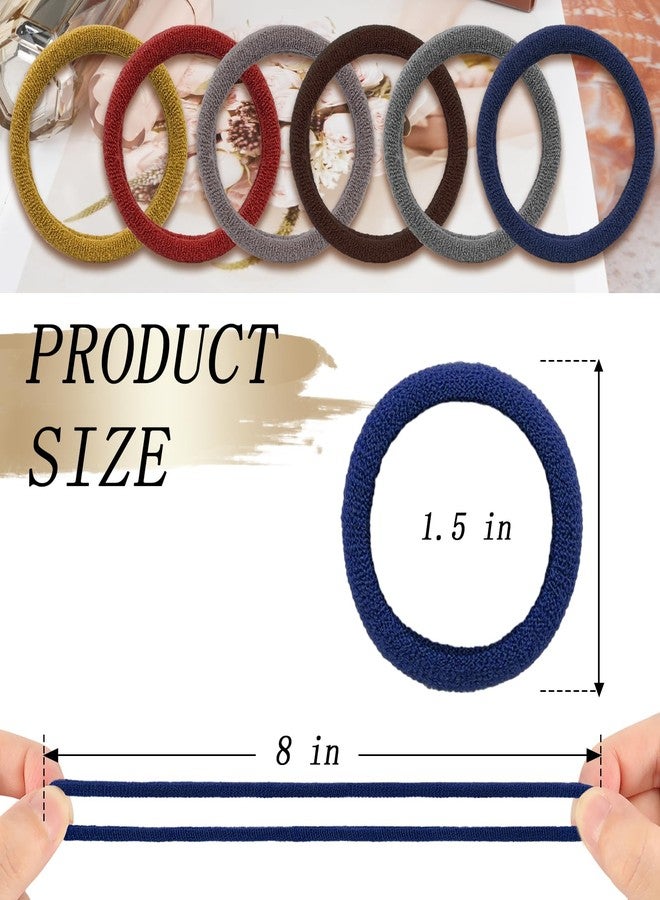 Kanprincess Nylon Hair Ties - No Damage,Strong Soft Cotton Hair Bands Accessories for Thick Hair 100PCS Ponytail Holders for Women Girls - Image 2